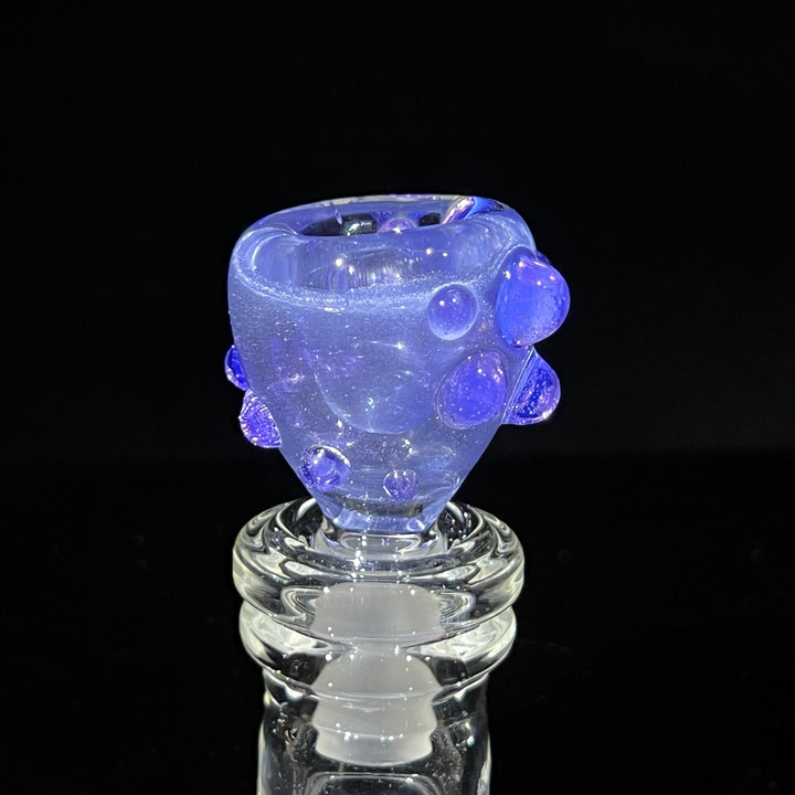 14mm Shimmery Ice Blue Marble PullSlide Accessory Beezy Glass