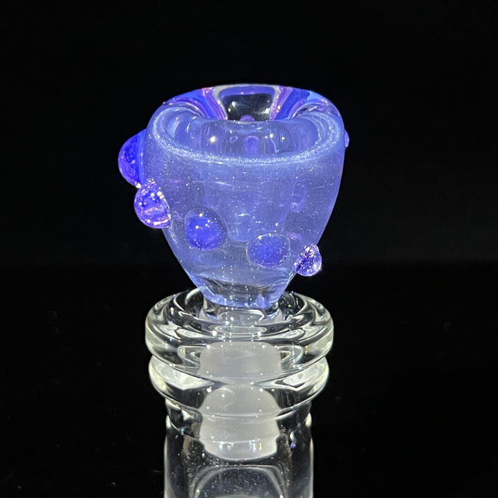 14mm Shimmery Ice Blue Marble PullSlide Accessory Beezy Glass