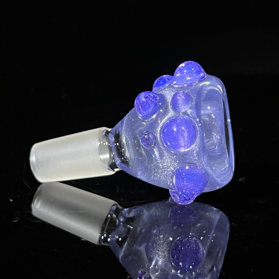 14mm Shimmery Ice Blue Marble PullSlide Accessory Beezy Glass