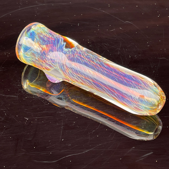 Thick Purple Chillum Glass Pipe Chuck Glass   