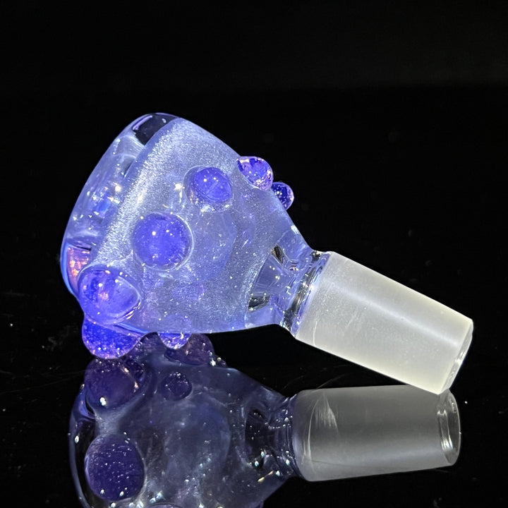 14mm Shimmery Ice Blue Marble PullSlide Accessory Beezy Glass