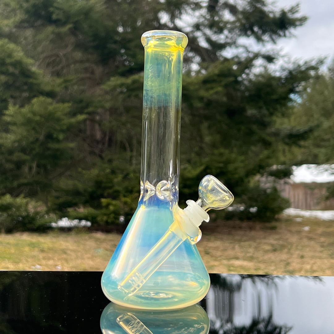 9" Fumed Beaker Bong Glass Pipe Mary Jane's Glass