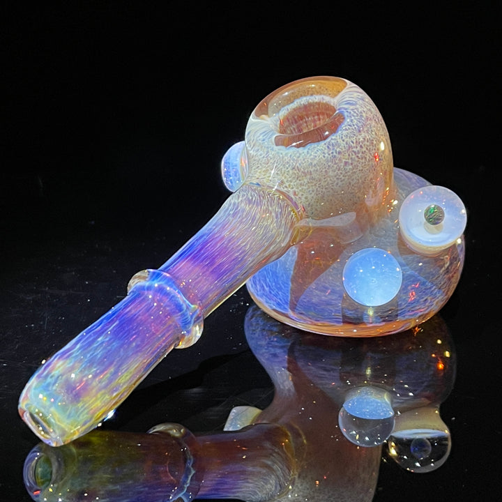 Purple Nebula Black Planet Opal Hammer Glass Pipe Tako Glass   