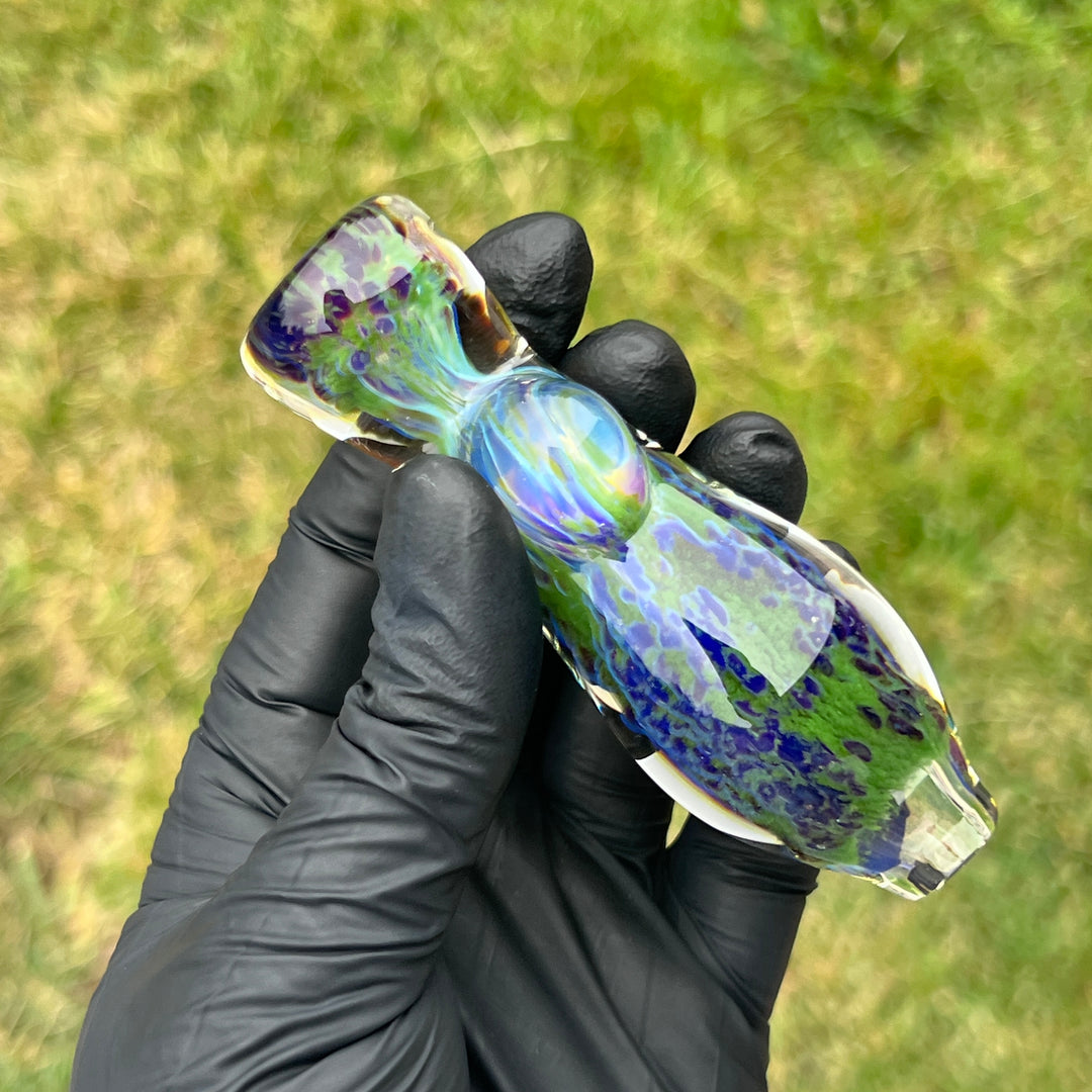 Purple Haze Sparkle Chillum Glass Pipe Tako Glass   