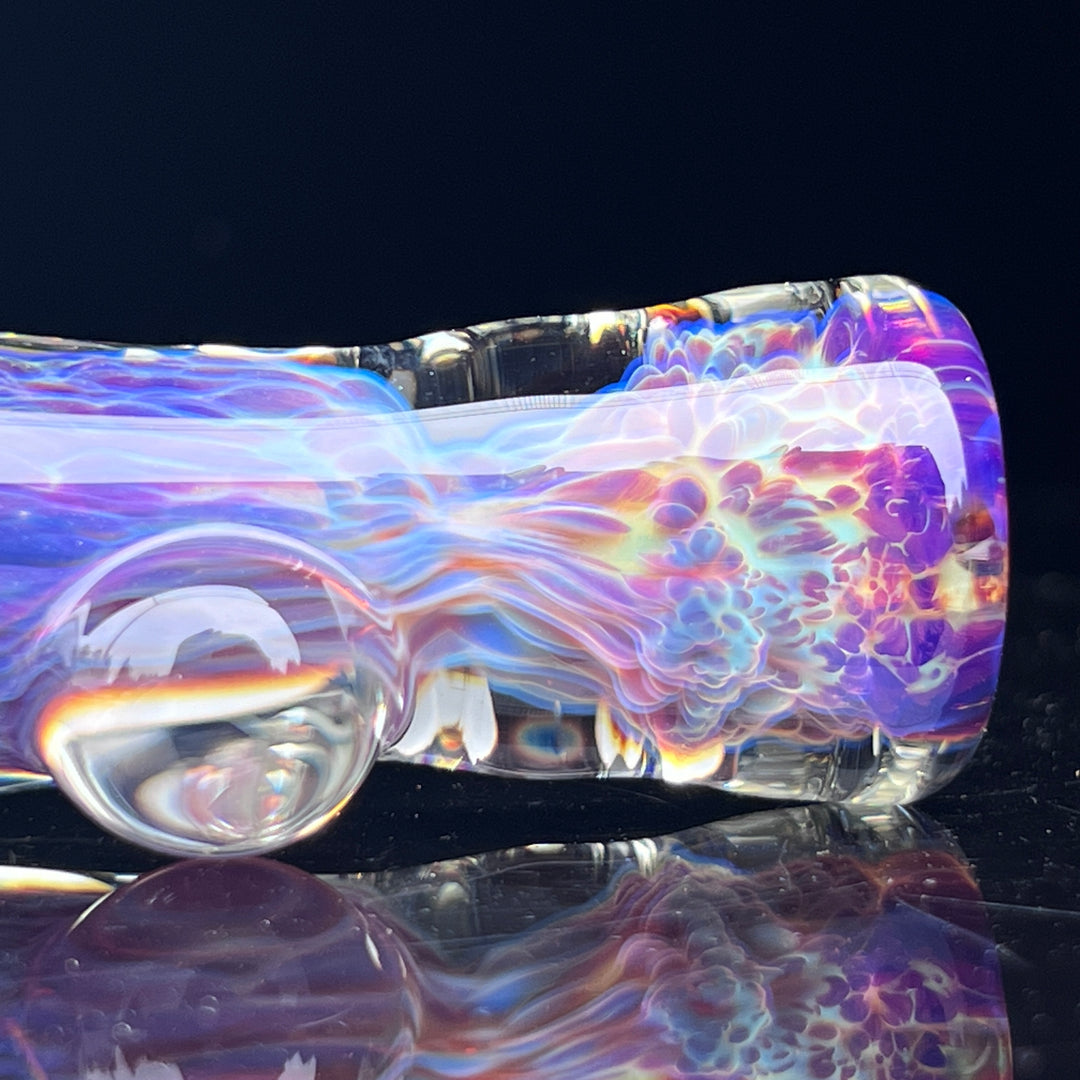 Purple Nebula Chillum Glass Pipe Tako Glass   