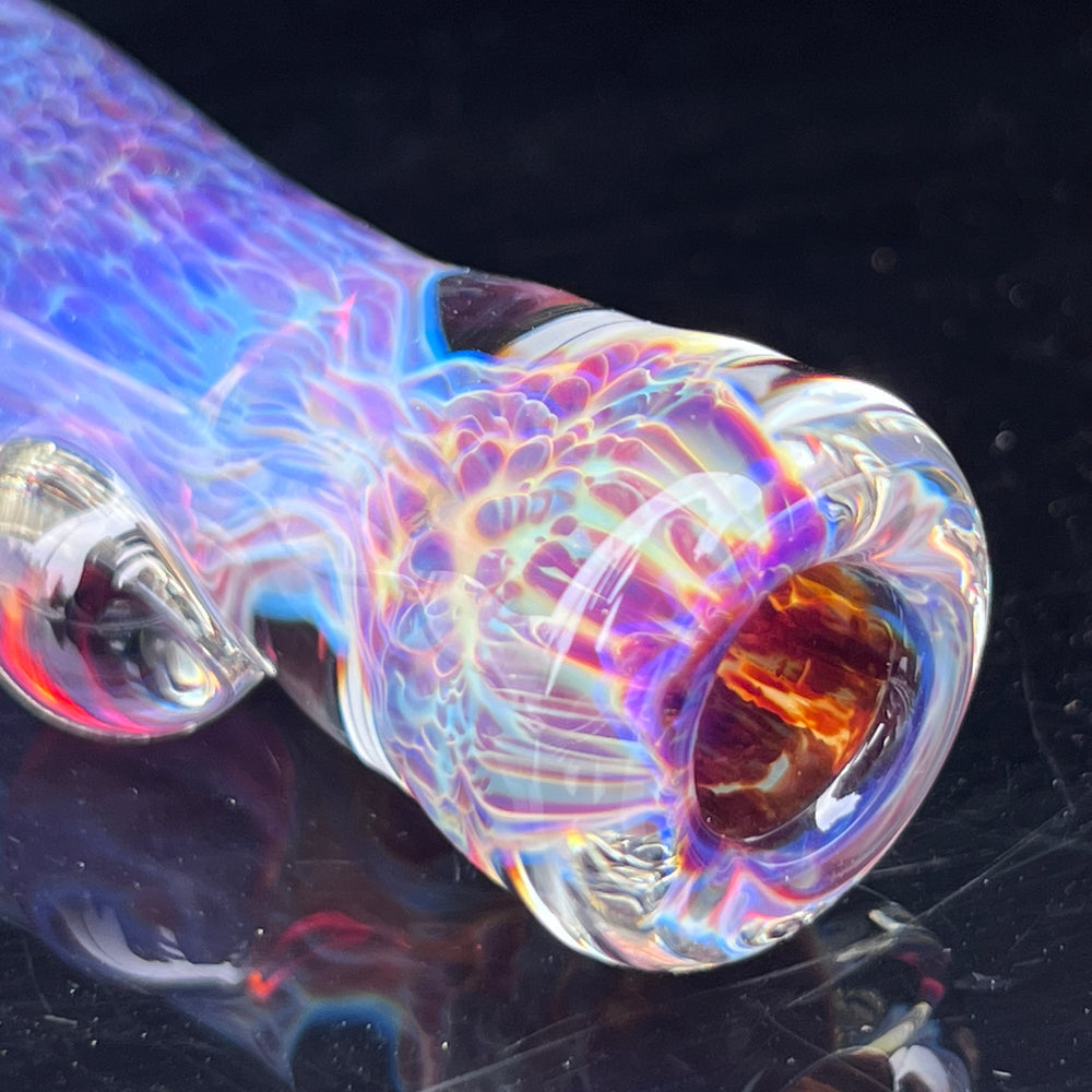 Purple Nebula Chillum Glass Pipe Tako Glass   