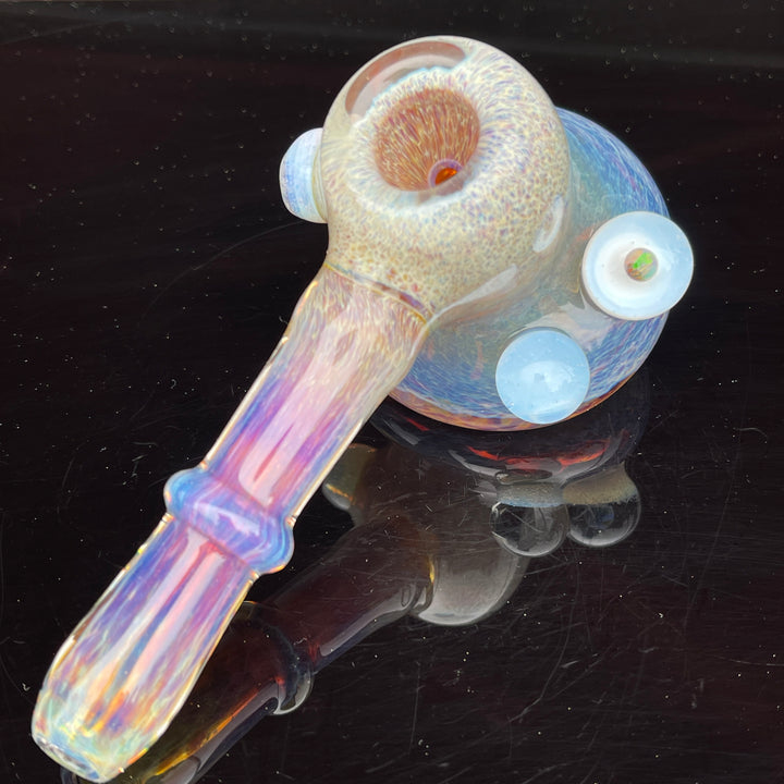 Purple Nebula Black Planet Opal Hammer Glass Pipe Tako Glass   