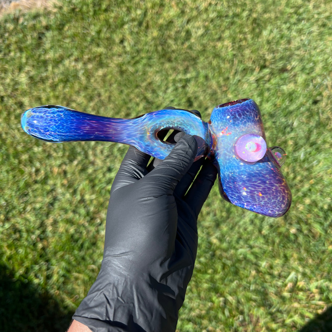 Purple Nebula Telemagenta Opal Cropal Hammer Glass Pipe Tako Glass   