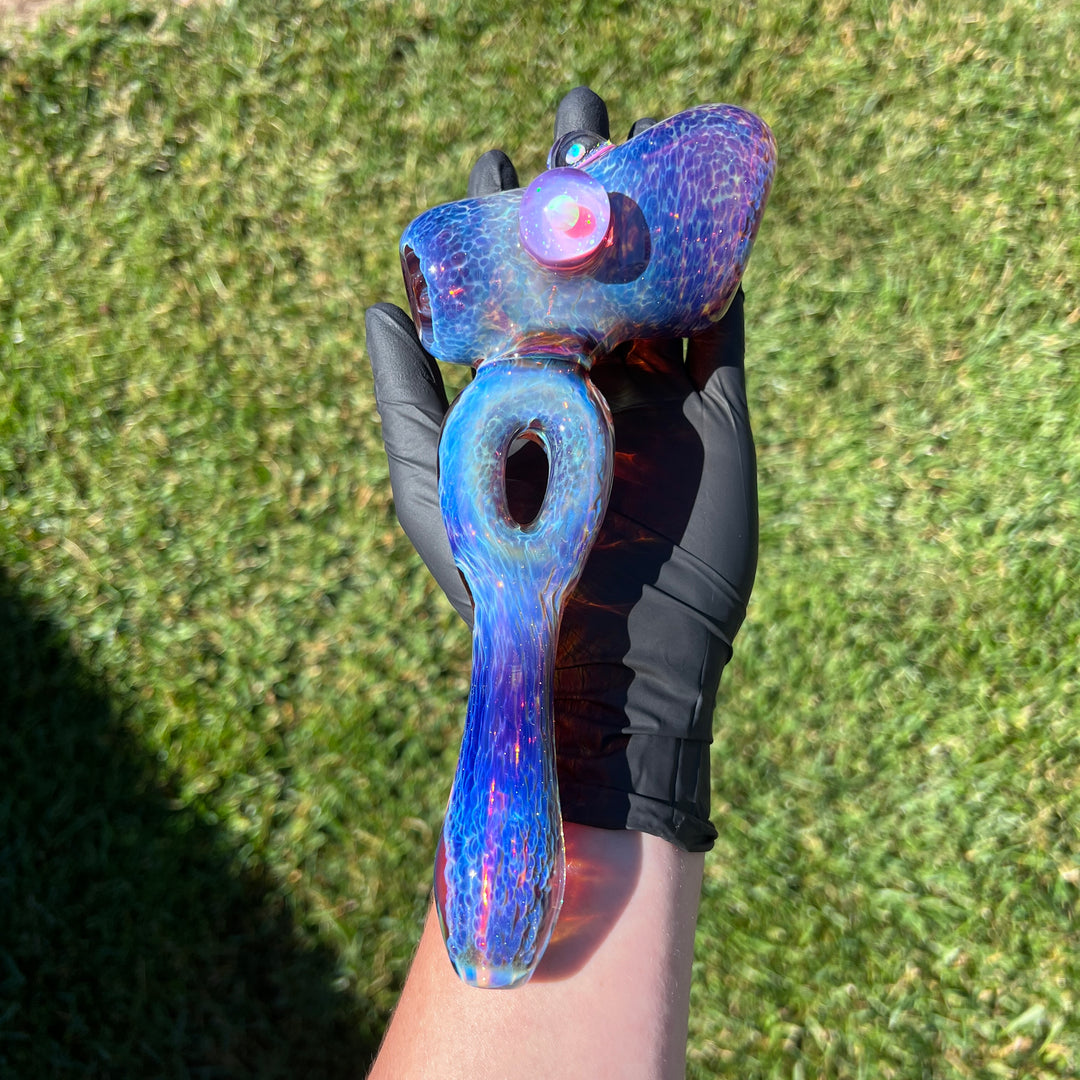 Purple Nebula Telemagenta Opal Cropal Hammer Glass Pipe Tako Glass   