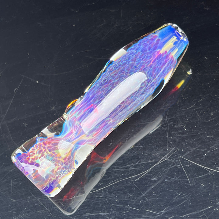 Purple Nebula Chillum Glass Pipe Tako Glass   