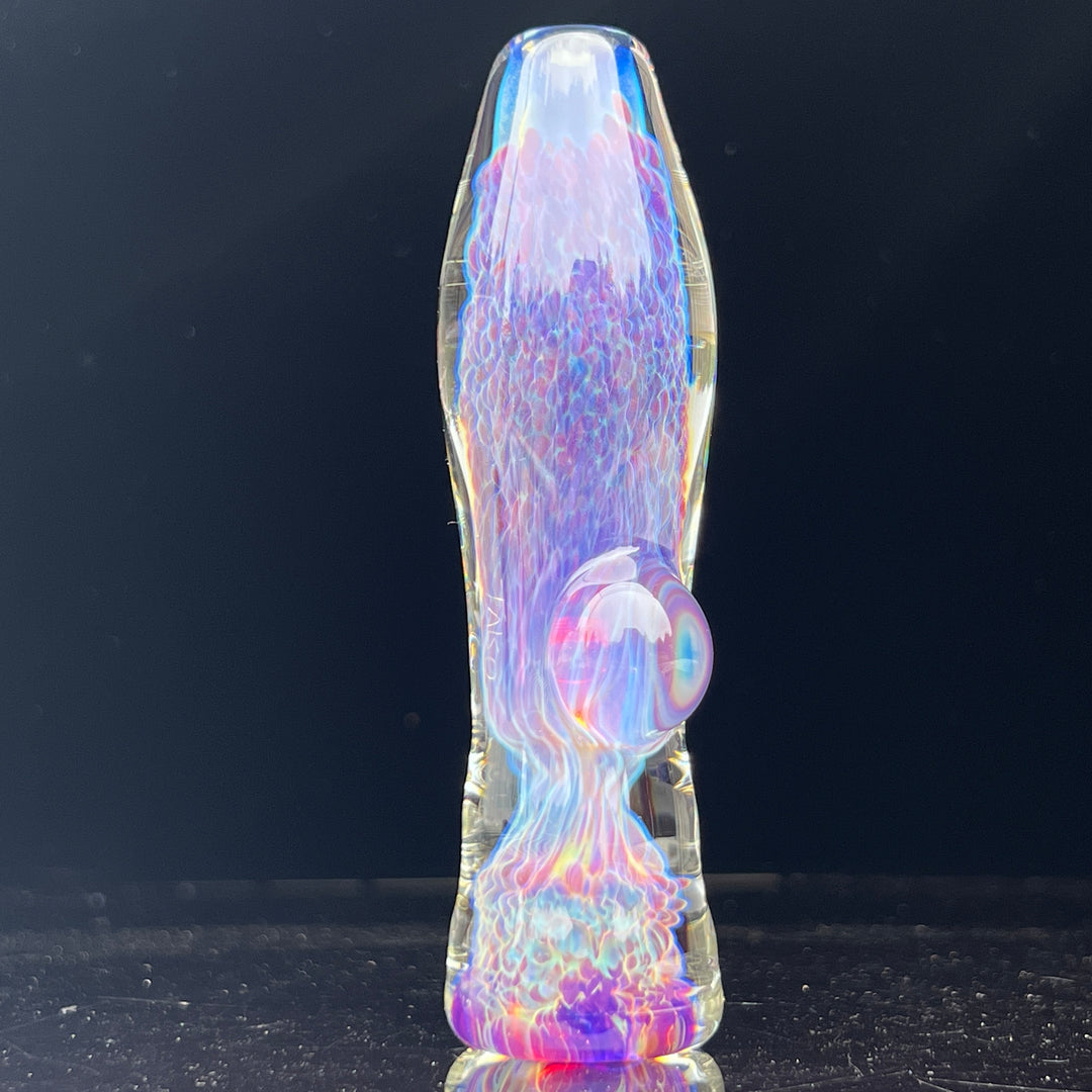 Purple Nebula Chillum Glass Pipe Tako Glass   