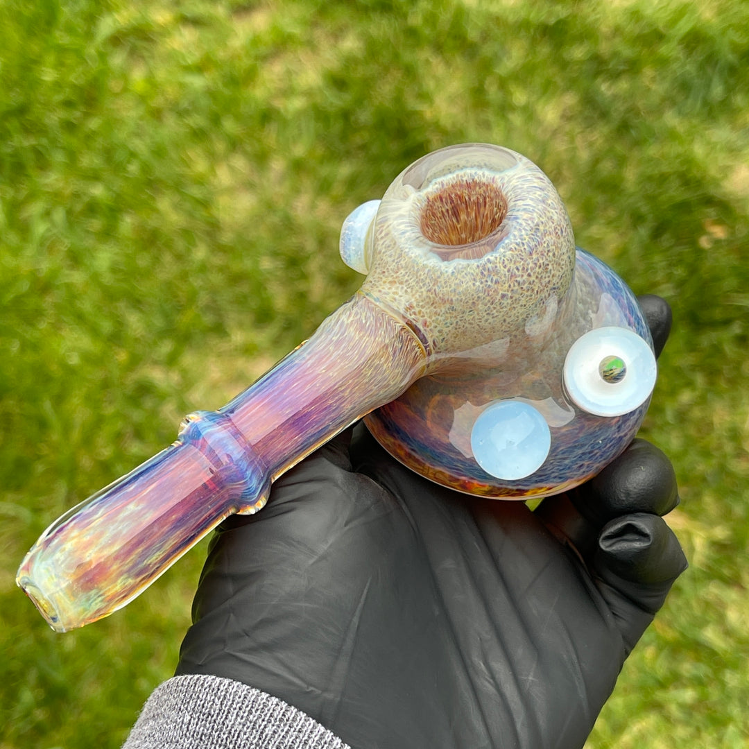 Purple Nebula Black Planet Opal Hammer Glass Pipe Tako Glass   