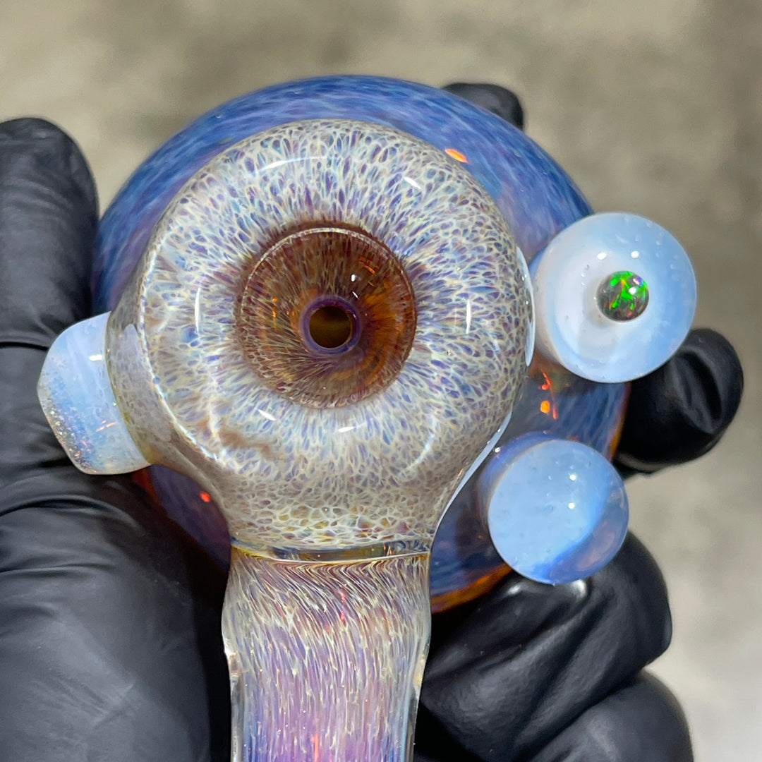 Purple Nebula Black Planet Opal Hammer Glass Pipe Tako Glass   