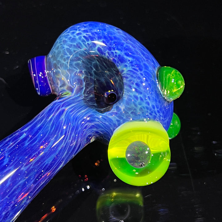 Purple Nebula Large Ion Black Opal Pipe Glass Pipe Tako Glass   