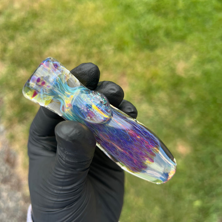 Purple Ghost Chillum Glass Pipe Tako Glass   