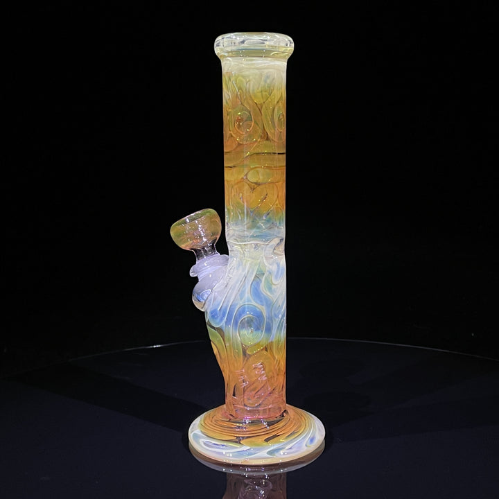 9" Fumed Squiggle Straight Bong Glass Pipe Mary Jane's Glass