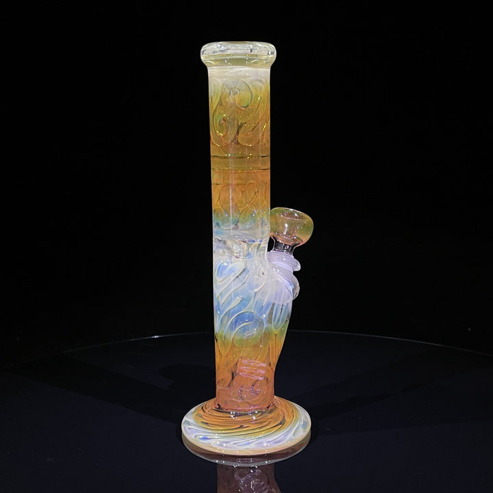 9" Fumed Squiggle Straight Bong Glass Pipe Mary Jane's Glass