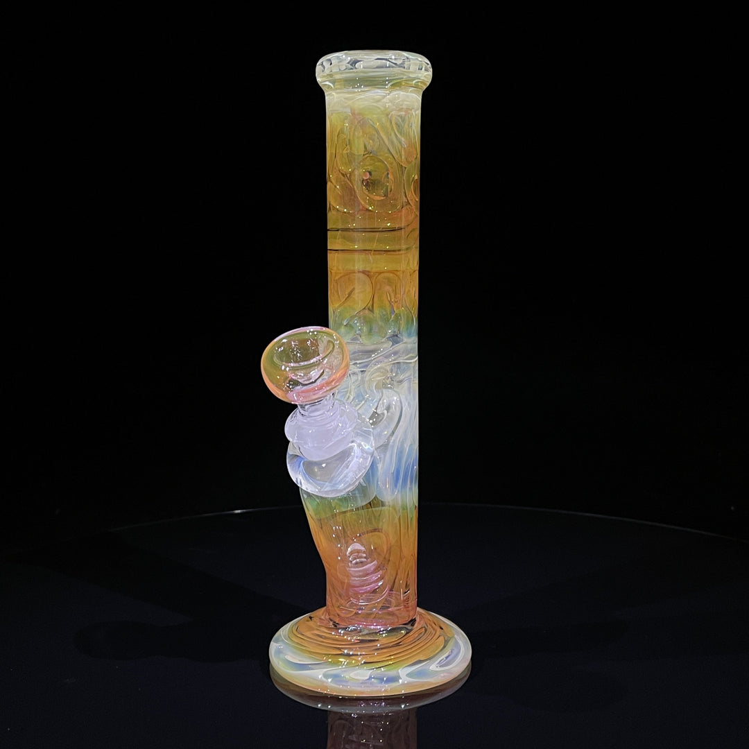 9" Fumed Squiggle Straight Bong Glass Pipe Mary Jane's Glass