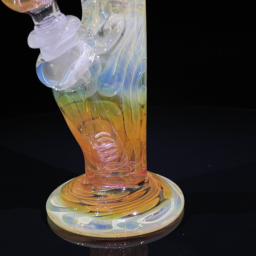 9" Fumed Squiggle Straight Bong Glass Pipe Mary Jane's Glass