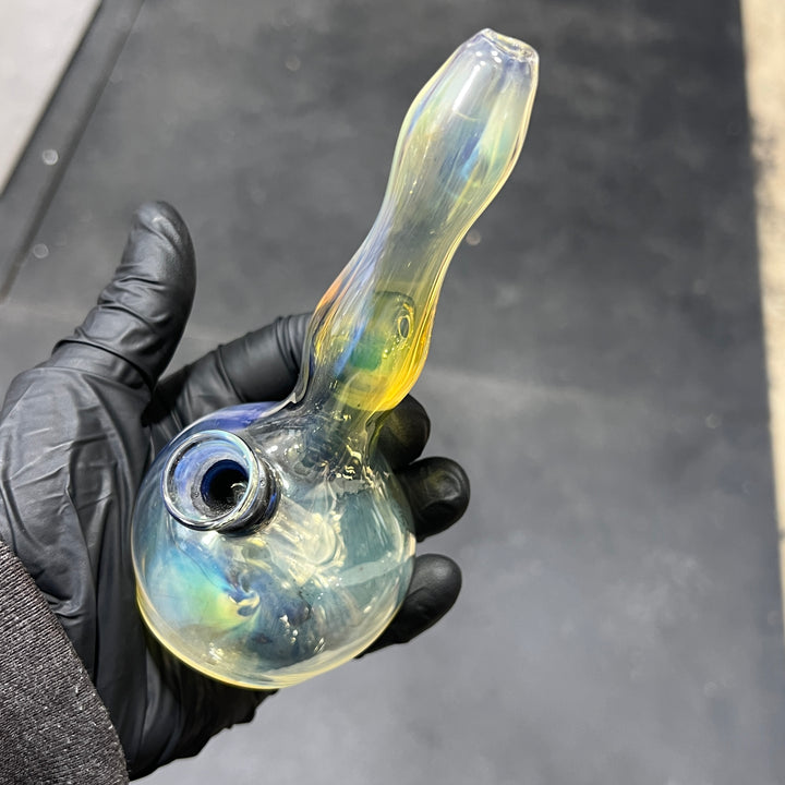 5" Silver Fumed Mini Bong Glass Pipe Mary Jane's Glass