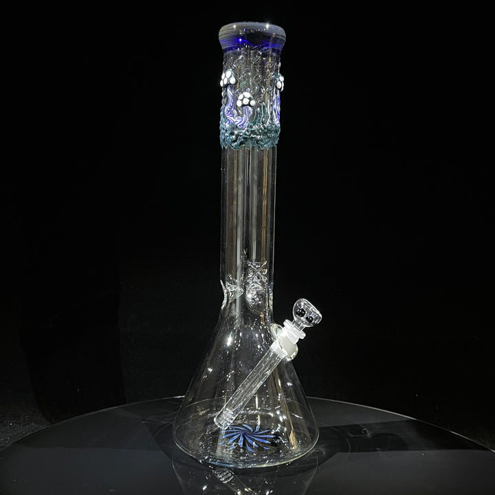 15" Mushroom Swirl Beaker Bong Glass Pipe Mary Jane's Glass