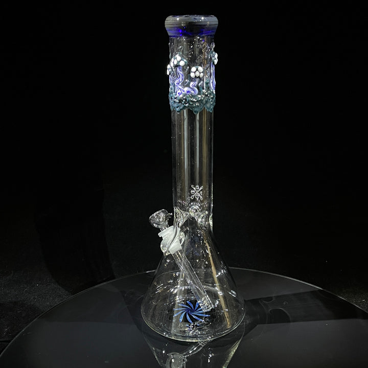 15" Mushroom Swirl Beaker Bong Glass Pipe Mary Jane's Glass