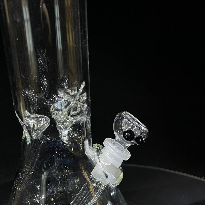 15" Mushroom Swirl Beaker Bong Glass Pipe Mary Jane's Glass