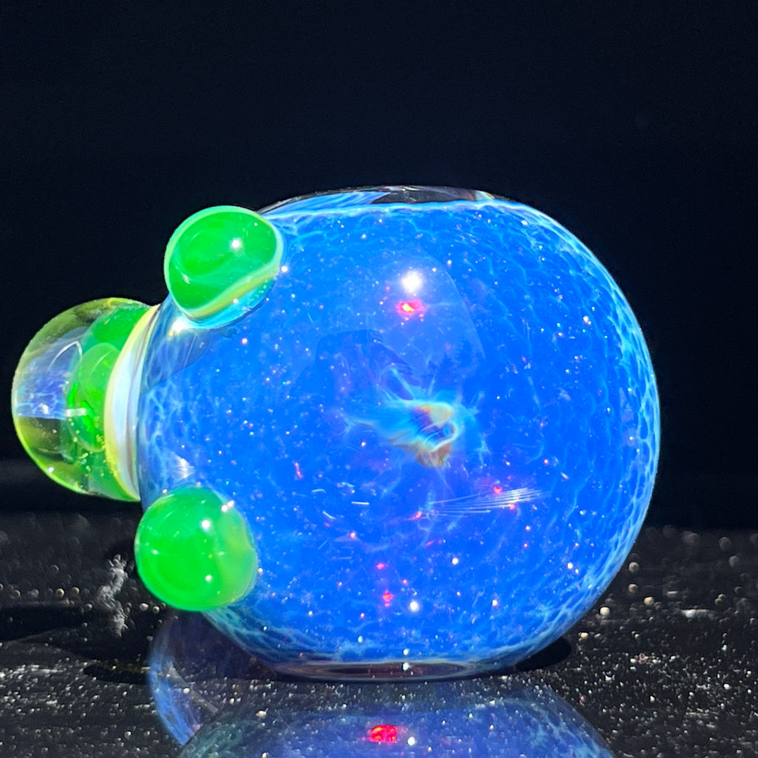 Purple Nebula Large Ion Black Opal Pipe Glass Pipe Tako Glass   