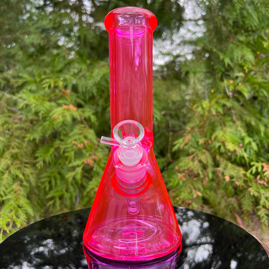 Bright Pink 10" Thick 9 mm Bong Glass Pipe TG   