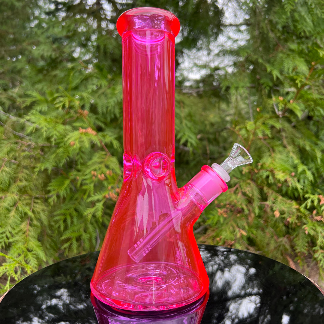 Bright Pink 10" Thick 9 mm Bong Glass Pipe TG   