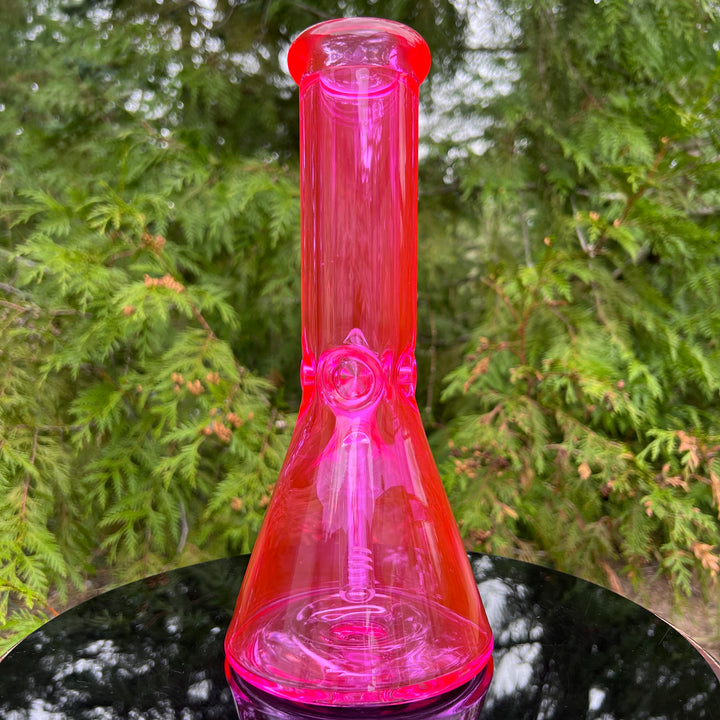 Bright Pink 10" Thick 9 mm Bong Glass Pipe TG   