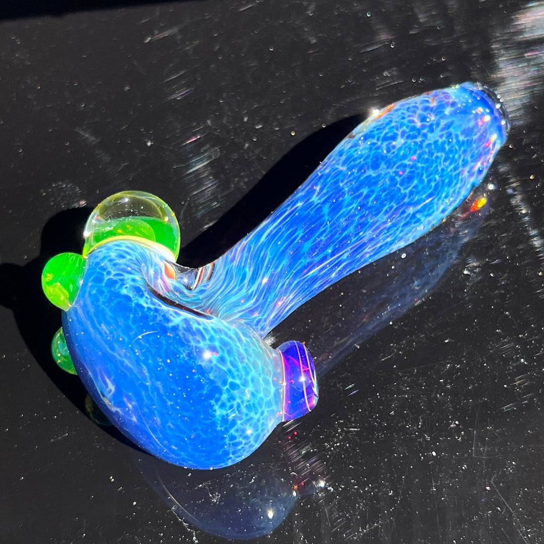 Purple Nebula Large Ion Black Opal Pipe Glass Pipe Tako Glass   