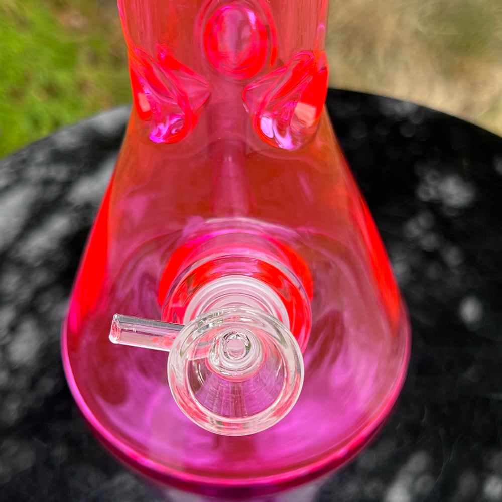 Bright Pink 10" Thick 9 mm Bong Glass Pipe TG   