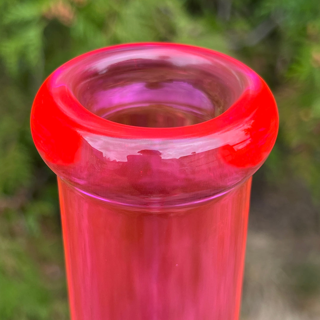 Bright Pink 10" Thick 9 mm Bong Glass Pipe TG   