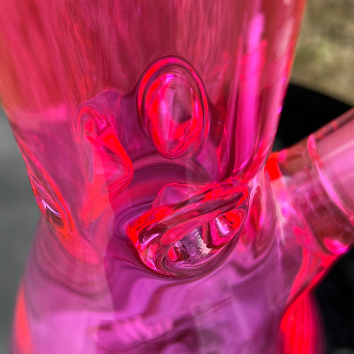 Bright Pink 10" Thick 9 mm Bong Glass Pipe TG   