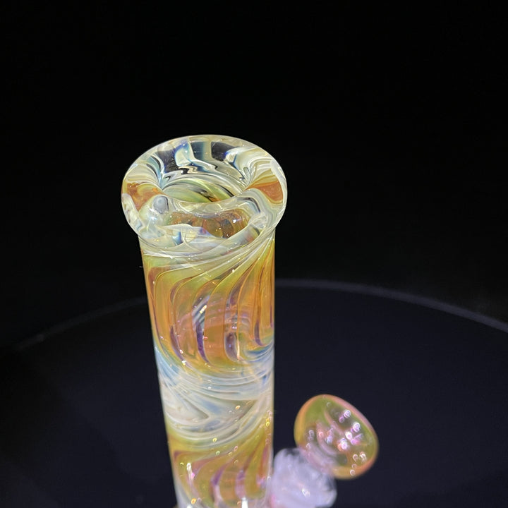 9" Fumed Squiggle Beaker Bong Glass Pipe Mary Jane's Glass