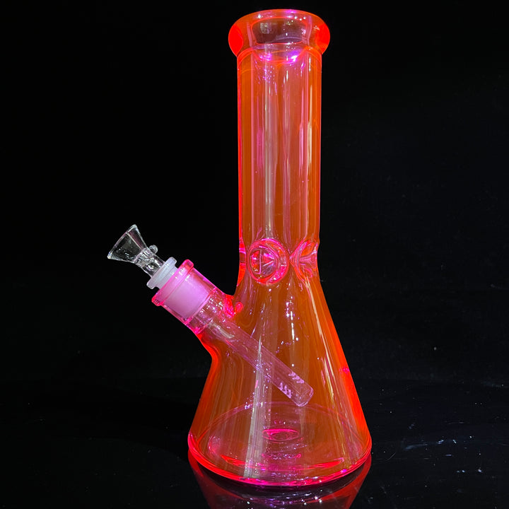 Bright Pink 10" Thick 9 mm Bong Glass Pipe TG   