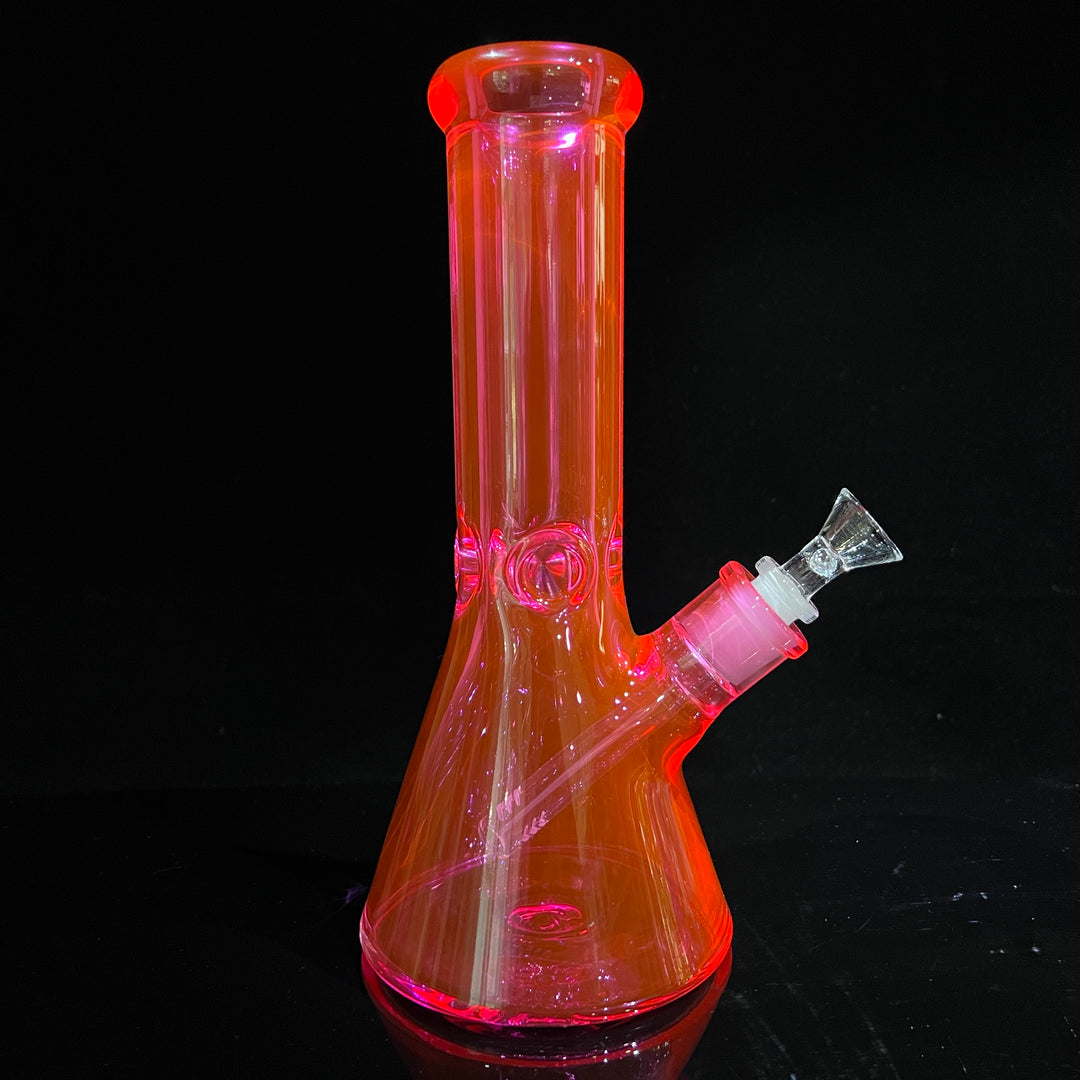 Bright Pink 10" Thick 9 mm Bong Glass Pipe TG   