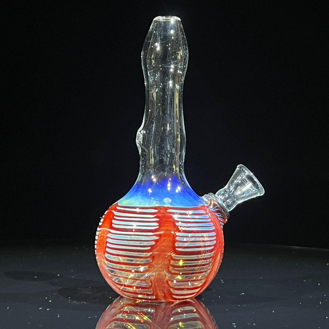 5" Fumed Color Rake Mini Bong Glass Pipe Mary Jane's Glass