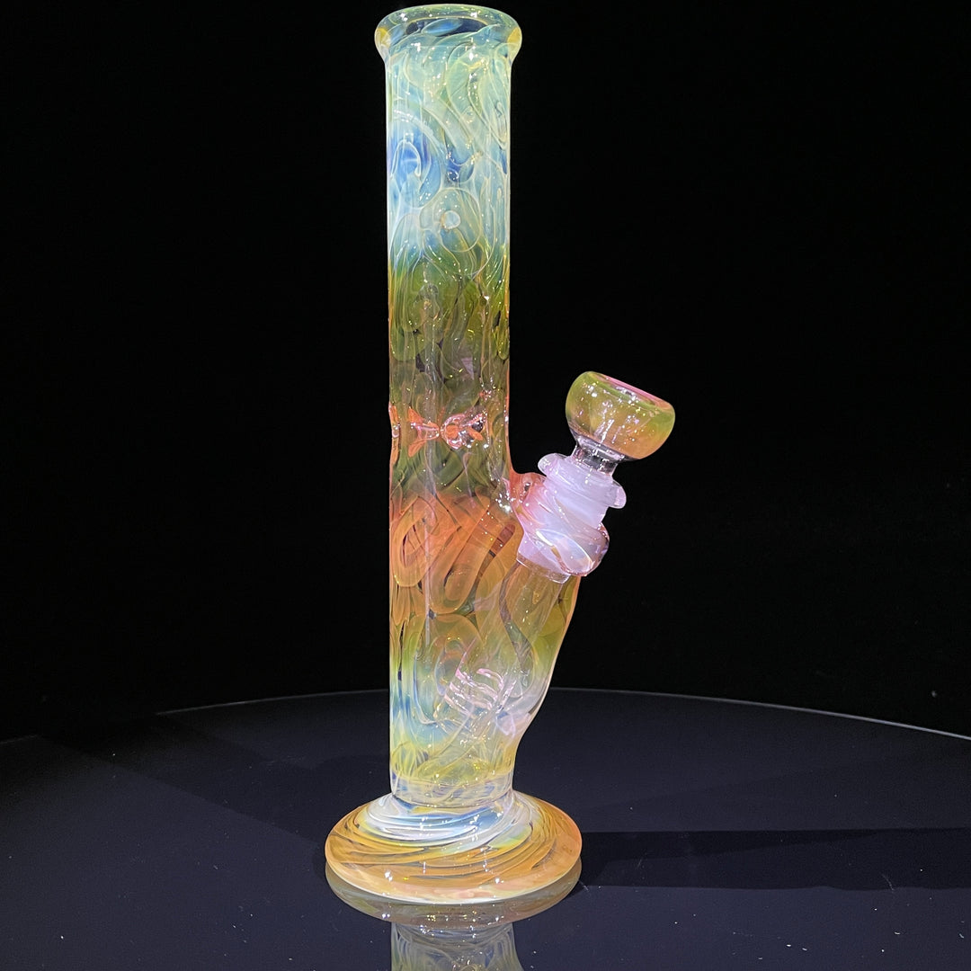 9" Fumed Squiggle Straight Bong Glass Pipe Mary Jane's Glass