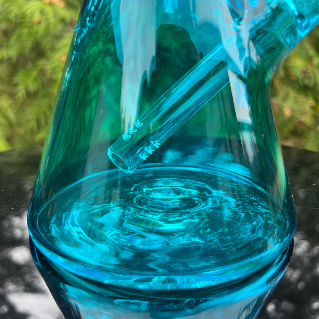 Bright Blue 10" Thick 9 mm Bong Glass Pipe TG   