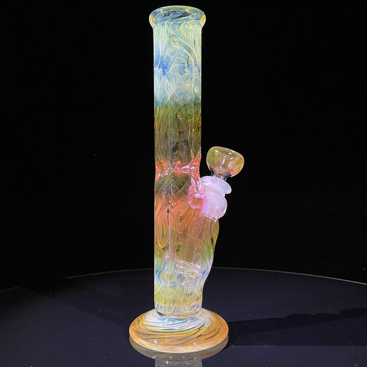 9" Fumed Squiggle Straight Bong Glass Pipe Mary Jane's Glass