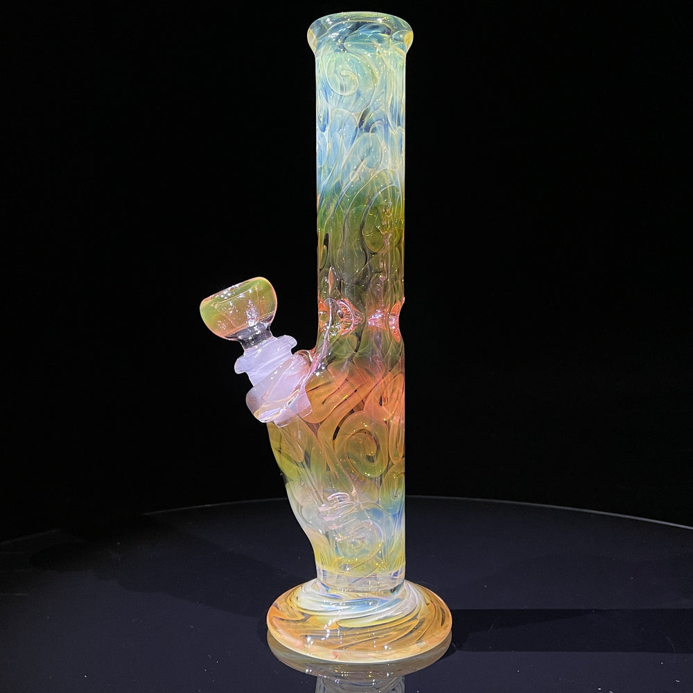 9" Fumed Squiggle Straight Bong Glass Pipe Mary Jane's Glass