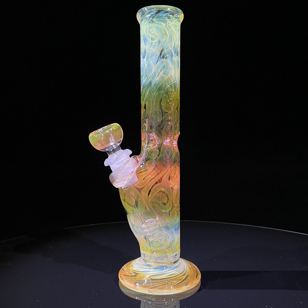 9" Fumed Squiggle Straight Bong Glass Pipe Mary Jane's Glass