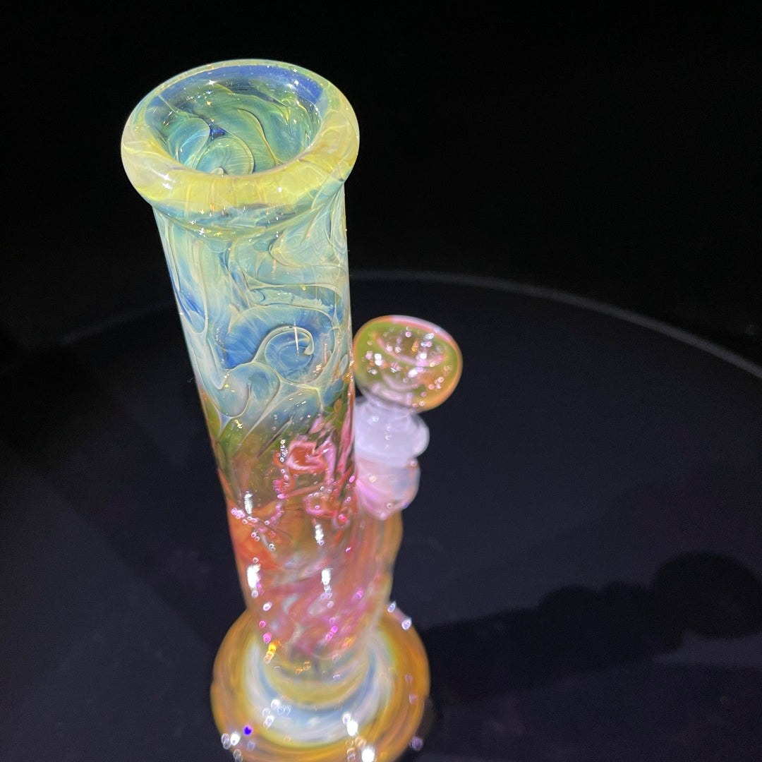 9" Fumed Squiggle Straight Bong Glass Pipe Mary Jane's Glass