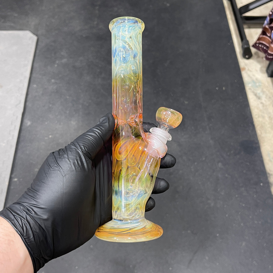 9" Fumed Squiggle Straight Bong Glass Pipe Mary Jane's Glass