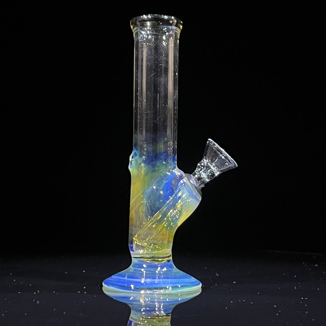 5" Silver Fumed Mini Bong Glass Pipe Mary Jane's Glass