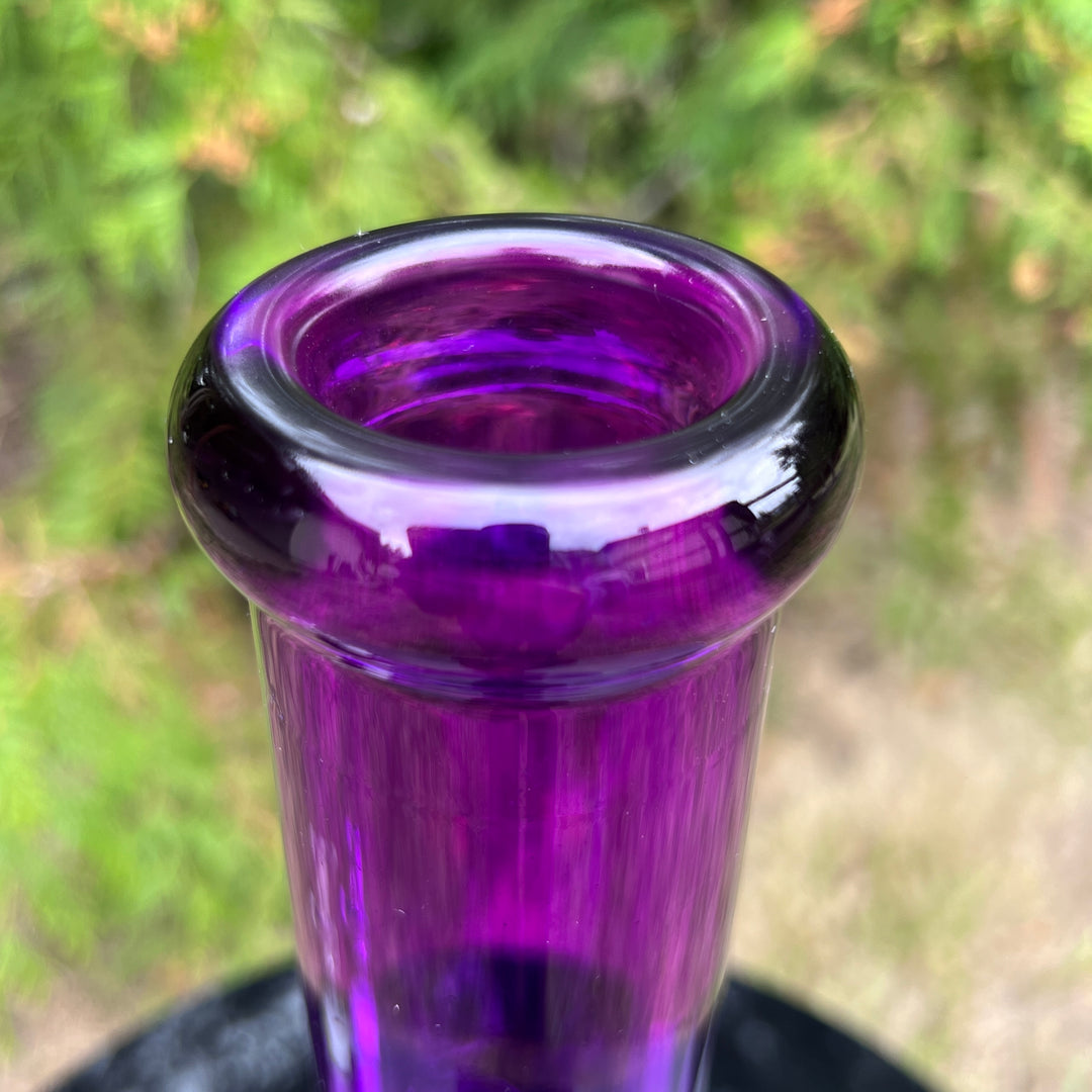 Bright Purple 10" Thick 9 mm Bong Glass Pipe TG   