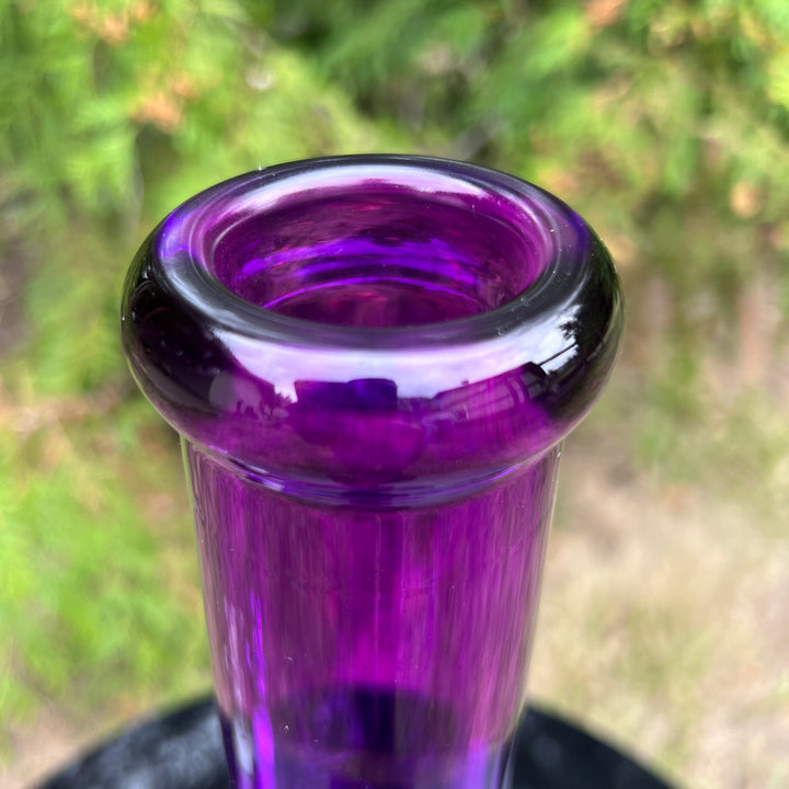 Bright Purple 10" Thick 9 mm Bong Glass Pipe TG   