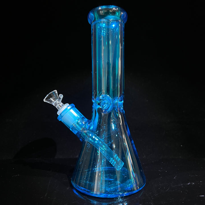 Bright Blue 10" Thick 9 mm Bong Glass Pipe TG   